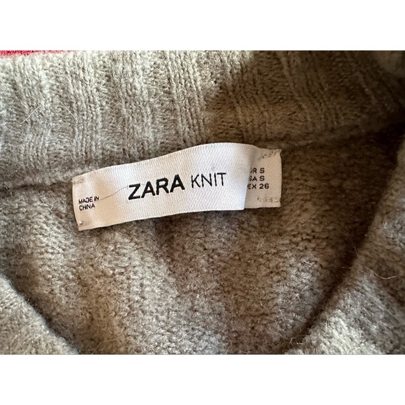 Zara Light Green Women’s Oversized Crewneck Sweater, NWOT, S - Picture 4 of 10